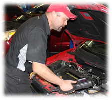 image of a car technician